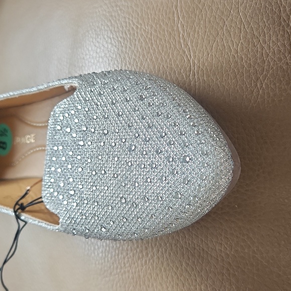 Rampage | Shoes | Rampage Rhinestone Smoking Shoe Loafers Slipon Silver ...